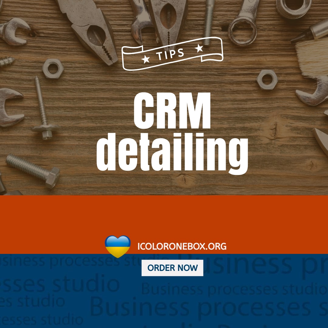 Application CRM for detailing